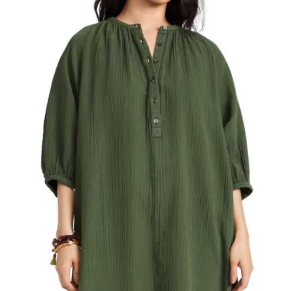 Sundry Henley Loose Dress size 0 (XS) Shopbop Anthro Casual Beach Style - Picture 2 of 8